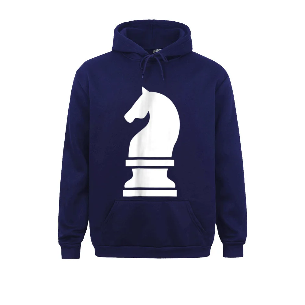 Design Chess T-Shirt White Knight Piece Tee Shirt__2085 Male Sweatshirts Latest Summer Autumn Long Sleeve Hoodies  Clothes Chess T-Shirt White Knight Piece Tee Shirt__2085navy