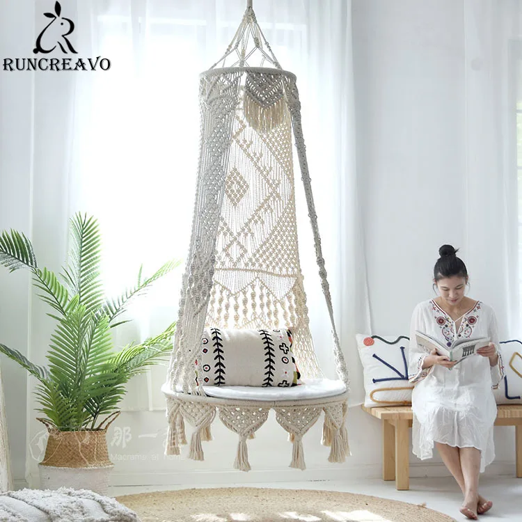 Silla colgante tejida mano para el mueble de jardín, soporte 200kg AliExpress
