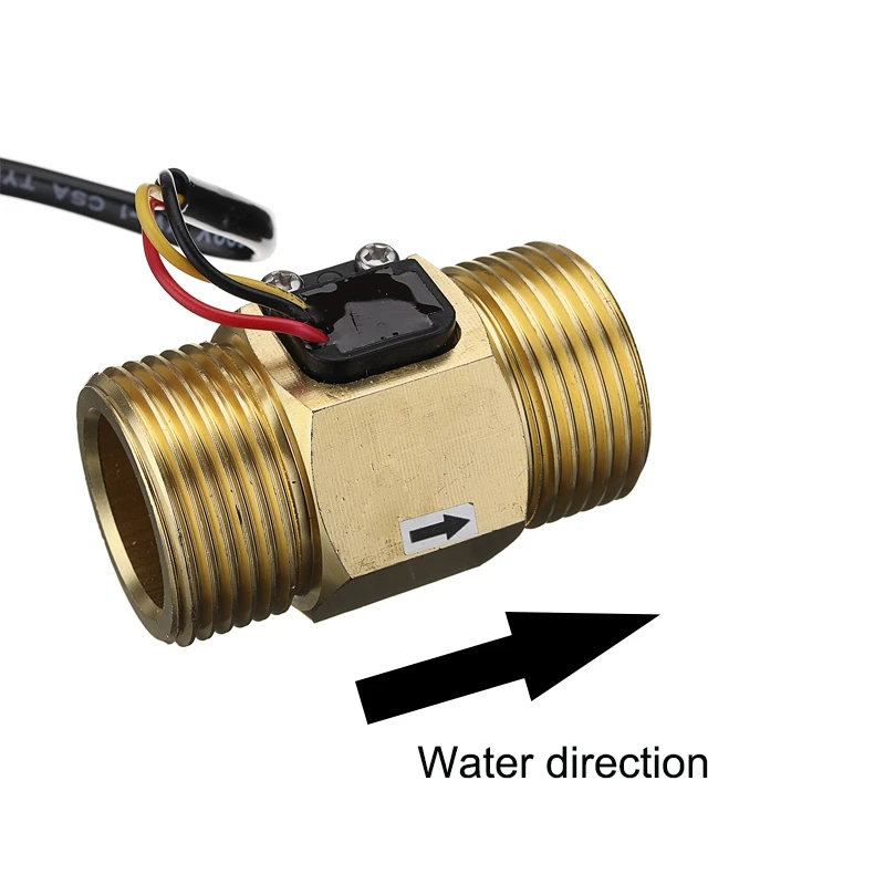 Dc5V G1 Dn25 медь датчик расхода воды Холла импульсный выход 4-45L/мин реле расхода жидкости