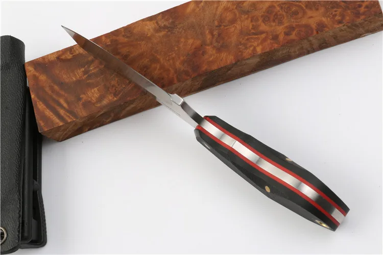 Keel structure Survival Straight Knife 9CR18MOV Blade G10 Handle Outdoor Multifunctional hiking Small Hunting Fixed Blade Knives
