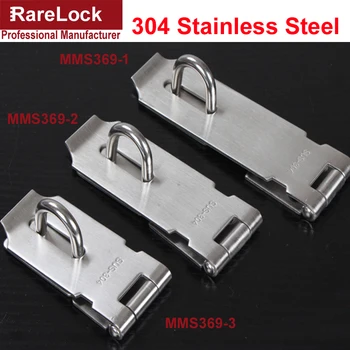 

Rarelock Stainless Hasp Door Lock for Gate Window GYM Locker School Cabinet Drawer Storage Box DIY Accessories MMS369 aa