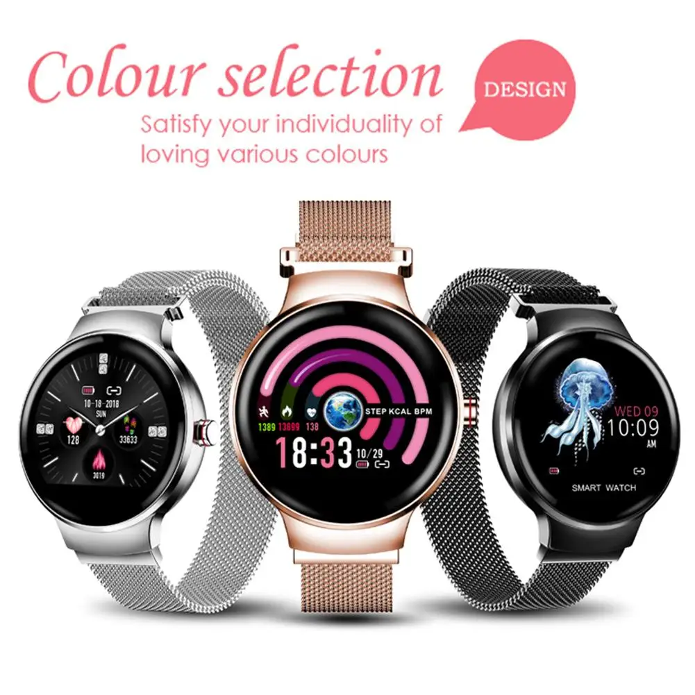 

H5 Women Smart Watch Blood Pressure Heart Rate Monitor IP67 Waterproof Bracelet IPS HD Color Screen Smart Watch for Women