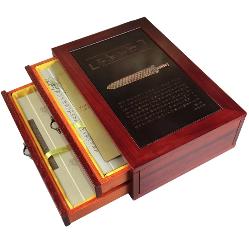 Premium Mahogany Wooden Gift Box History book 《 The art of war》 For Children Kids Man Women School Teacher Doctor | Дом и сад
