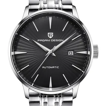

43mmPagani design black dial automatic movement men's Stainless steel strap fashion casual mechanical watch
