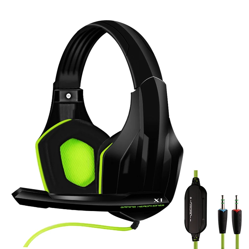 Over ear Computer Gaming Headset Professional Gamer Headphone Super Bass with Microphone Stereo Wired Headphones for PC PS4 Xbox