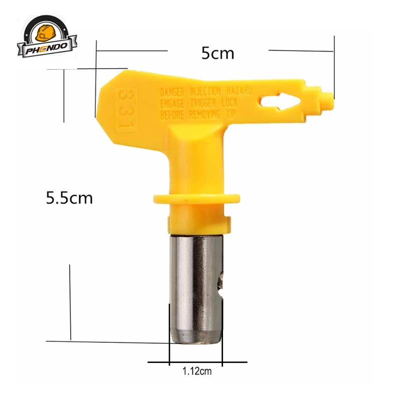 PHENDO Airless Tip 309/315/319/321/335/317/323/325/327 Airbrush Nozzle for Wagner Paint Sprayer Tool  Reversible Spray Tips c trianglelab airbrush nozzle for 3d printers hotend v6 hotend blv tatan aero martix extruder hemera heatblock dde ddb