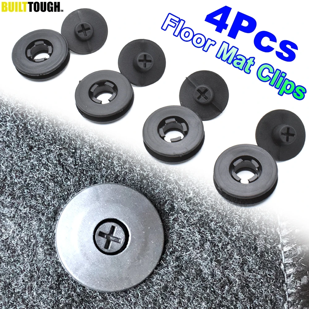 4pcs Universal Car Floor Mat Clips Retention Holders Grips Carpet Fixing Clamps Buckles Anti Skid Fastener Retainer Resistant