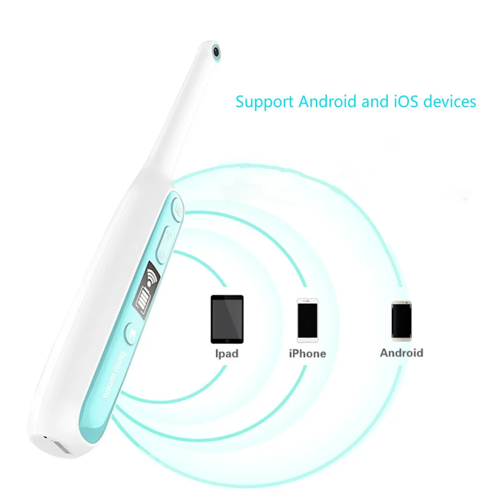Upgrade Wireless WiFi Oral Dental Endoscope Oral Intraoral Endoscope HD Camera LED Light Real-Time Video Inspection Teeth Tool