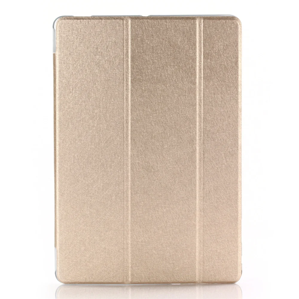 

PU Leather Smart Case Tri-Fold Case with Stand Function for HUAWEI Water Play 10.1 inch Tablets (Gold)