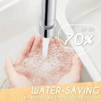 

Spot Any Angle Swivel 2-Flow Faucet Nozzle Dual Function with 2 Ball Joint for Kitchen Bathroom QP2