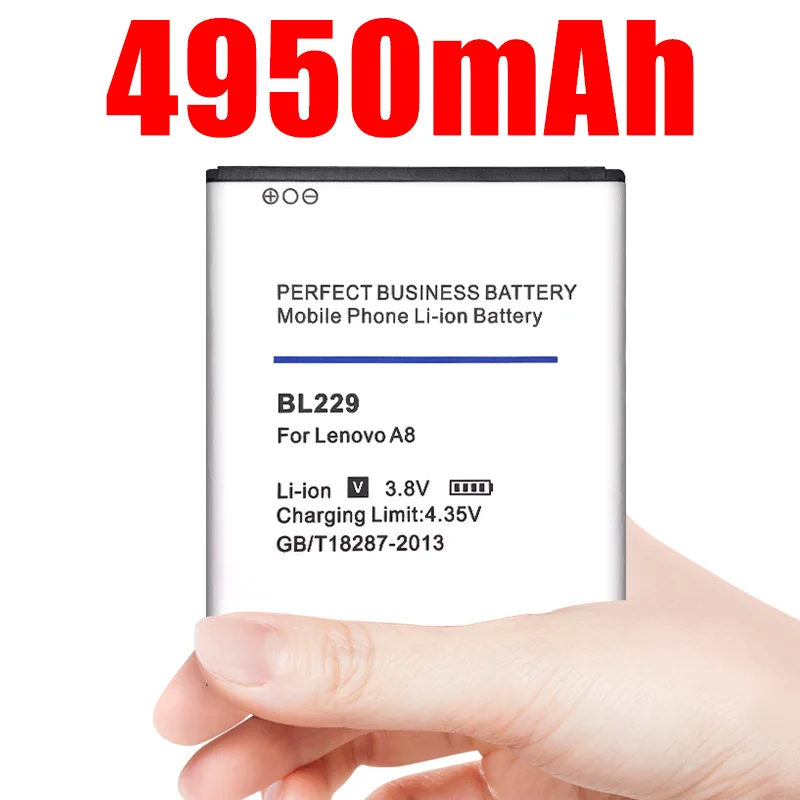 Аккумулятор BL229 4950 мАч для Lenovo A8 A808T A806|Аккумуляторы мобильных телефонов| |