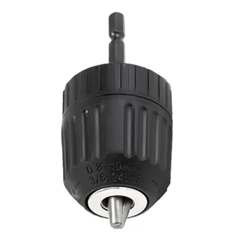 

1/4 Keyless Drill Chuck Screwdriver Impact Driver Adapter Hex Shank DIY