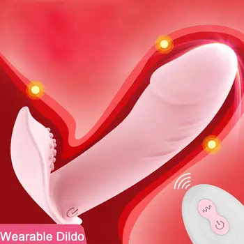 Wearable Butterfly Dildo Vibrator G Spot Sex Toys for Women 10 Speeds Clitoris Stimulator Remote Control Panties Vibrating 5