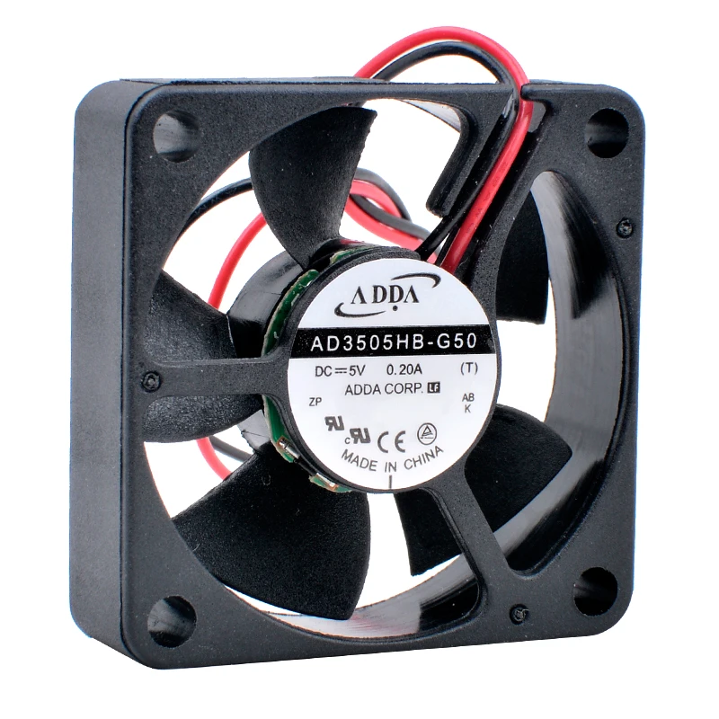 

Brand new AD3505HB-G50 3.5cm 3510 35mm fan 35x35x10mm DC5V 0.20A double ball large air volume miniature cooling fan