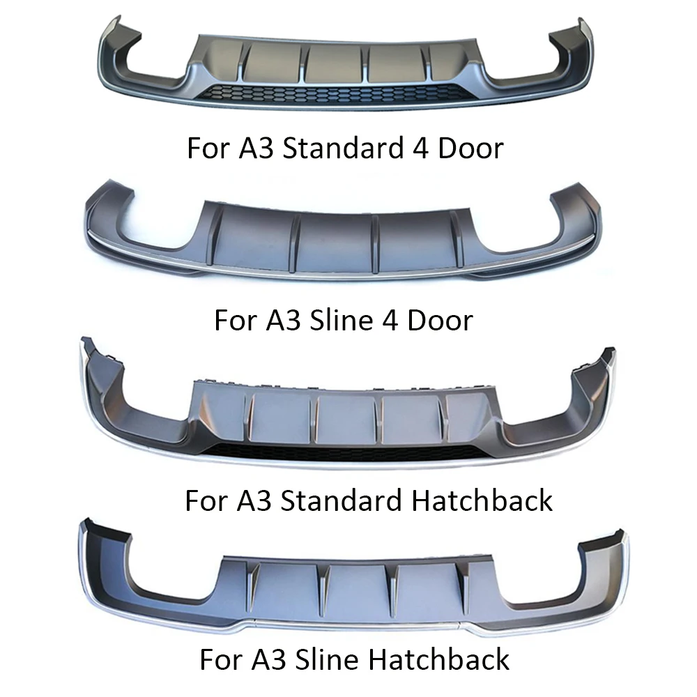 Автомобильный задний бампер диффузор спойлер для Audi A3 Стандартный S-line седан хэтчбек- Автомобильный задний бампер диффузор