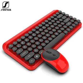 

SeenDa Wireless Keyboard and Mouse Set for Laptop Notebook Computer Mechanical Keyboard Wireless Set Mouse DPI Adjustable