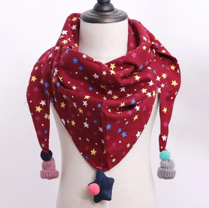 Г., весенние клетчатые зимние осенние шарфы в горошек для маленьких девочек шаль для мальчиков и девочек, детские хлопковые воротники с воротником, теплые детские галстуки - Цвет: 1