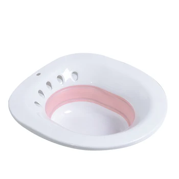 

Hanging Toilet Sitz Bath Hemorrhoids Treatment Pregnant Portable Foldable Anti Overflow Home Soothing Non Slip Postpartum Care