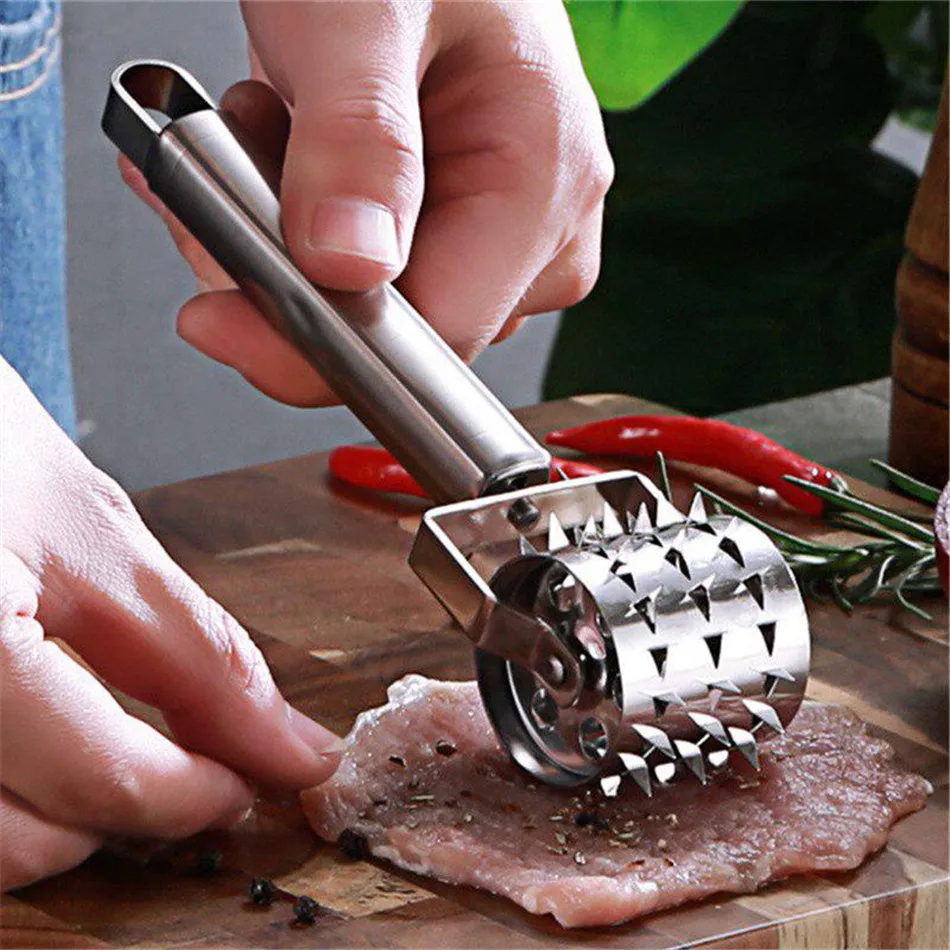 1 шт., нержавеющая сталь, полезные мясные тендерайзеры, молоток для мяса, для стейка, односторонний, для стейка, свиные паундеры, кухонные инструменты