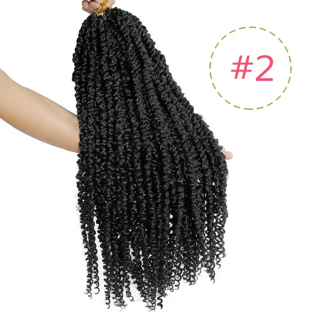 Synthetic Crochet Braids Hair For Passion Twist Pre-Looped Fluffy Ombre 12 18 22 28Inch Pre-Twisted For Black Woman YXCHERISHAIR #2