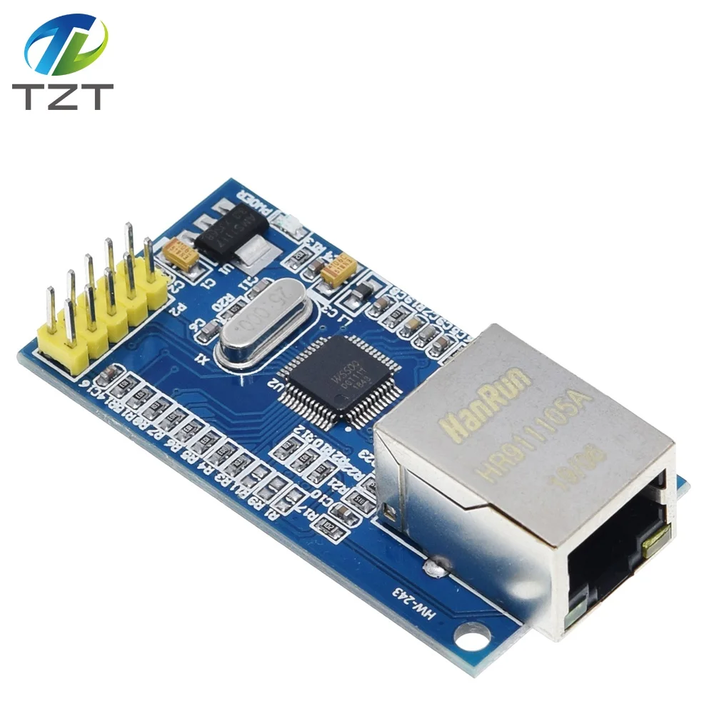 W5500 сетевой модуль Ethernet аппаратное TCP/IP 51/STM32 микроконтроллер программы по W5100