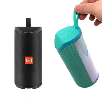 

Haloooo Led speaker portable bluetooth speaker 10W outdoor column sport music center system support TWS FM TF AUX pk tg157 tg118