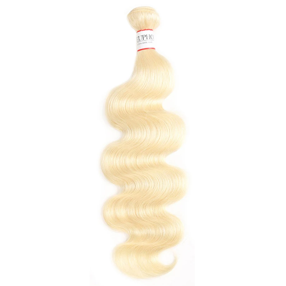 Блонд черный Омбре цвет волос Плетение пряди 8-26 дюймов EUPHORIA бразильские прямые человеческие волосы плетение Remy ткачество наращивания - Расслоение Цвет: Body wave  613