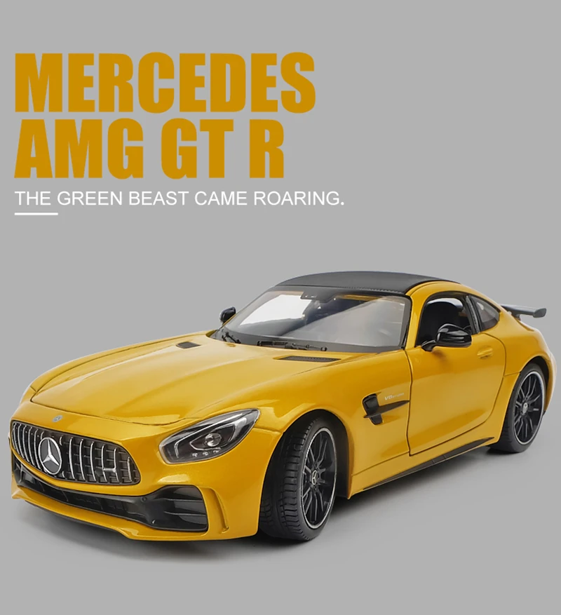 Welly 1:24 Mercedes-Benz AMG GTR Alliage Modèle De Voiture Garçons Jouets exposition statique 