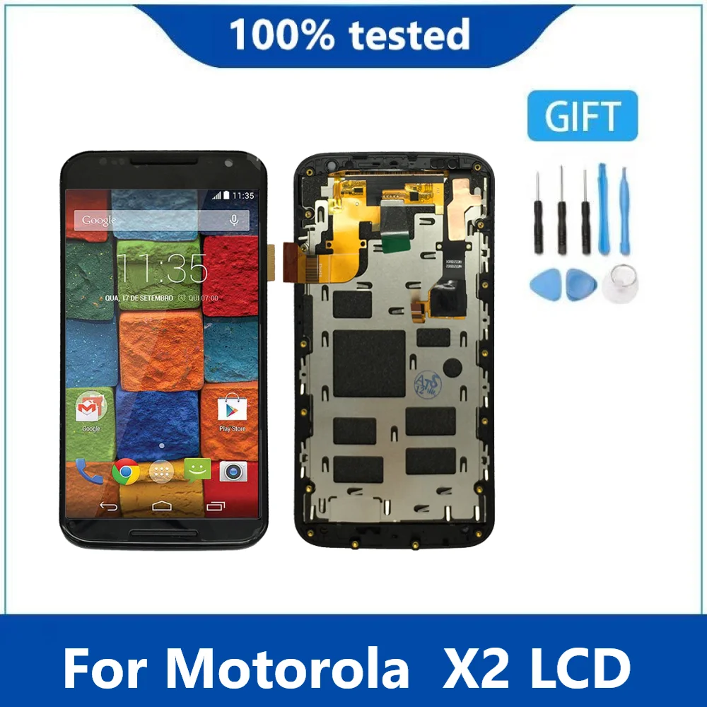 Оригинальный AMOLED-дисплей для Moto X2 ЖК-дисплей Motorola Xt1096 Xt1097 экран с сенсорным