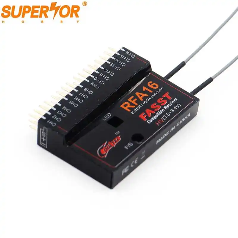 Cooltech RFA16 16ch Futaba fasst совместимый приемник для 6EX 7C 8FG 10CG 12FG 14MZ 14SG 18MZ|futaba fasst|futaba receiverfasst