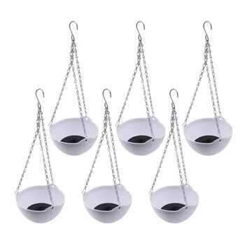 

6PCS Hanging Planters Indoor Outdoor Planting or Storage Garden Planters for Plants,Flower Pot Container