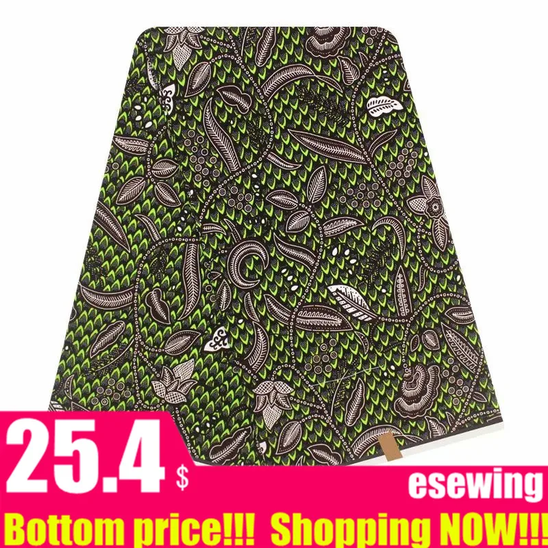 Новейший африканский блок восковой печати ткани и java дизайн, модный нигерийский Анкара хлопок воск ткань для женщин вечерние