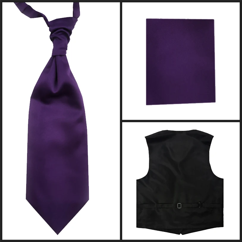 Простой Фиолетовый смокинг для жениха, комплект с жилетом