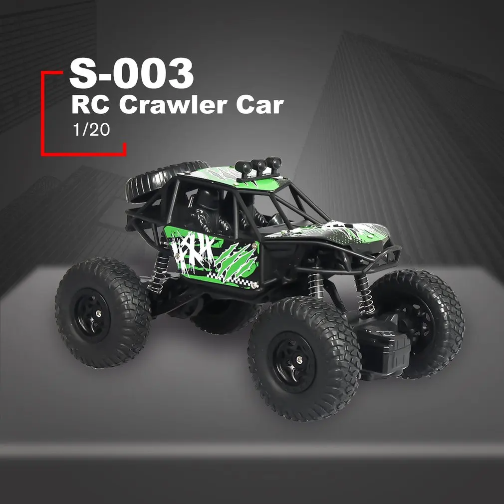 S-003 1/20 Масштаб 2,4 ГГц 4WD высокая скорость RC Гусеничный альпинист Багги внедорожный рок RC пульт дистанционного управления модель автомобиля RTR с водонепроницаемостью