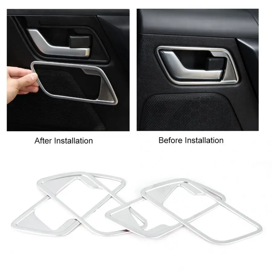 

2pcs Car Interior Inside Door Handle Frame Cover Trim Fit for Land Rover Freelander 2 2008-2016 ABS Material car accessories