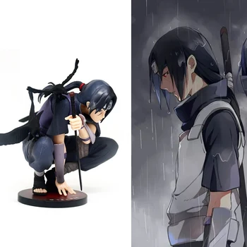 

Anime Naruto Shippuden Itachi PVC Action Figure GK Uchiha Itachi With Crow Collectible Model Toy 13cm