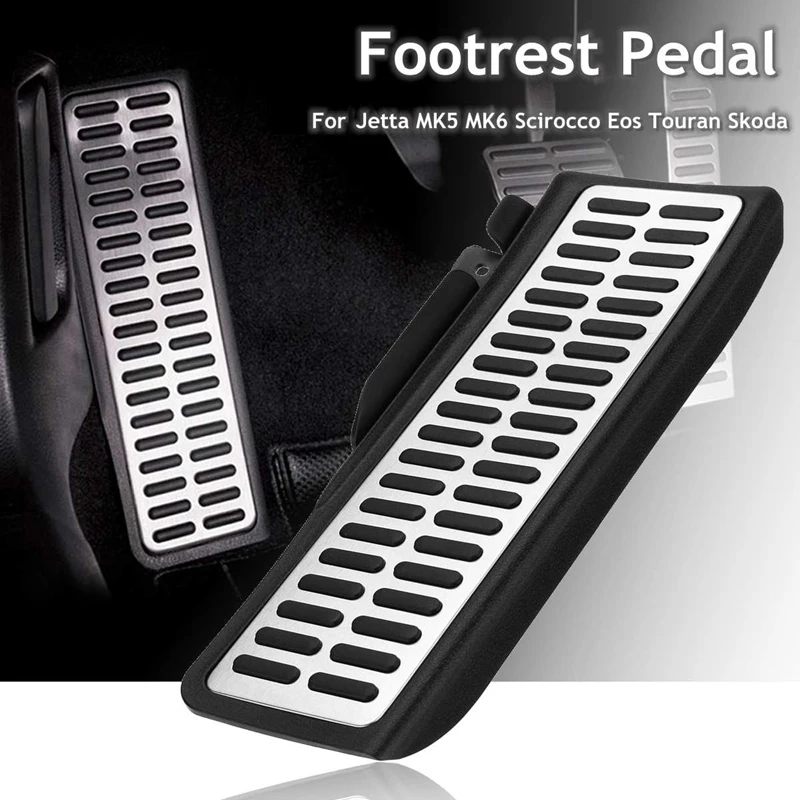 Stainless Steel Car Styling Dead Footrest Pad Sport Foot Rest Pedal for Golf MK5 MK6 Jetta Scirocco Eos Touran Skoda | Автомобили и