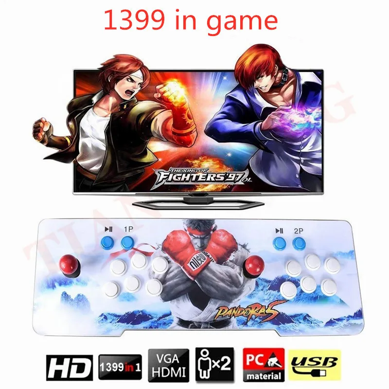 

New Box 9 3D 1660 in 1 Arcade Game iron console 2 Players stick controller console HDMI VGA USB output PS3 TV PC 5s 6s 7