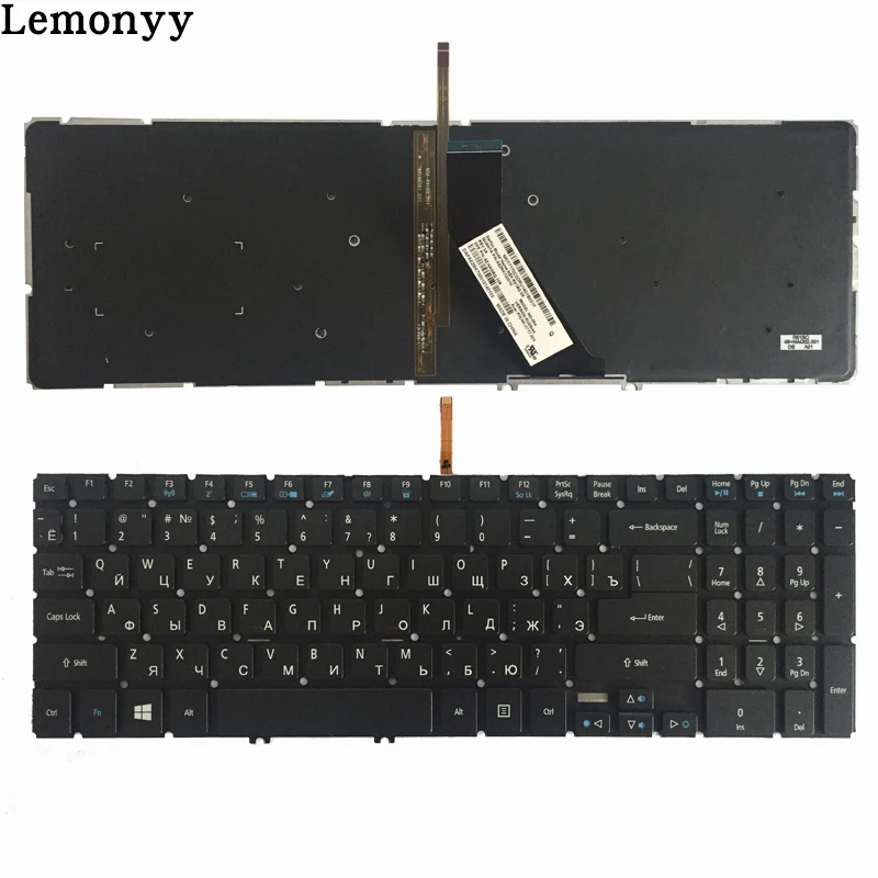

Russian Laptop Keyboard for Acer Aspire VN7-571 VN7-571G VN7-591G V5-552PG RU keyboard Backlight