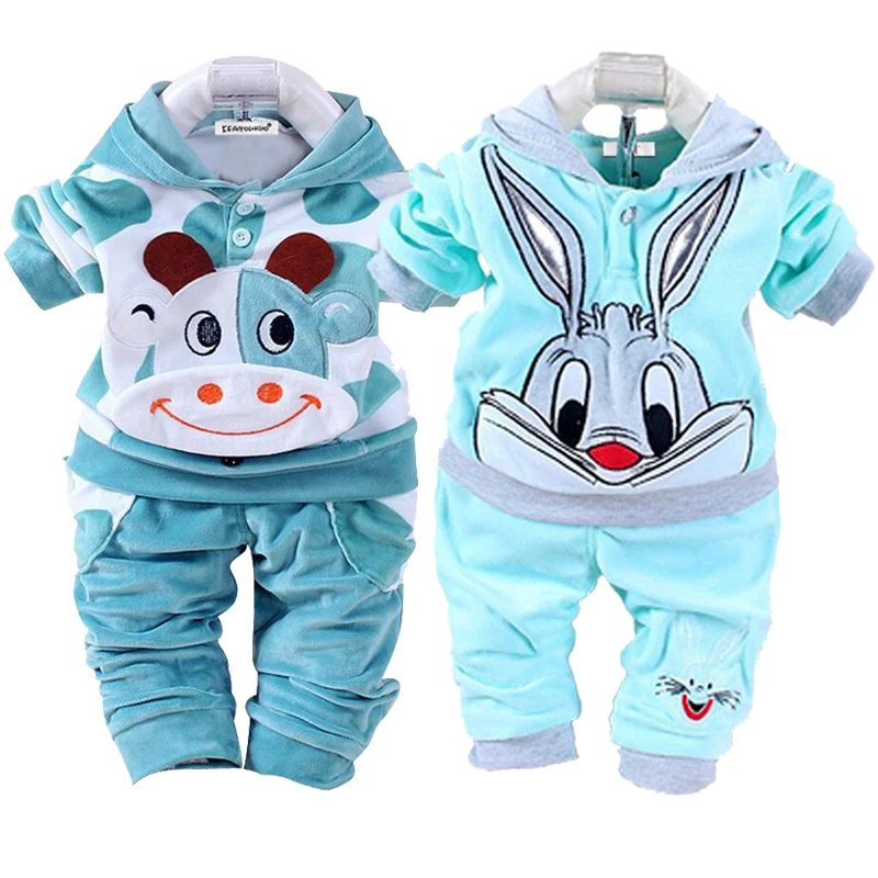 

Kids Clothes Autumn Winter Baby Boy Clothes Sets Children Clothing Sets Baby Girls Sport Suit T-shirt+PantsKeep warm Outfit Suit