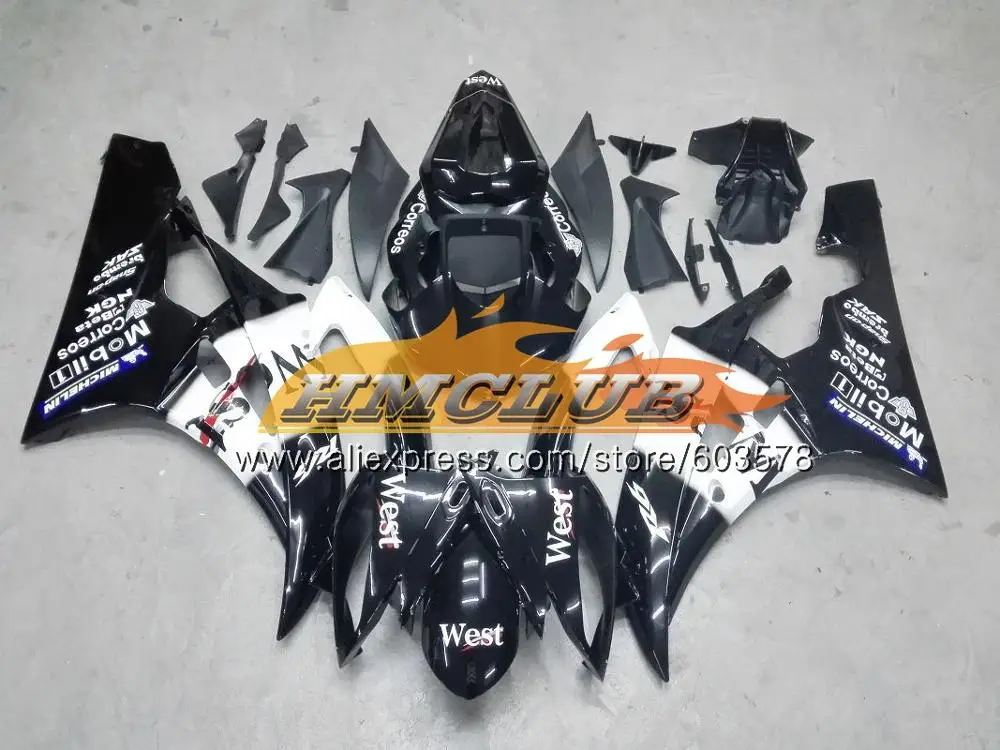 Средства ухода за кожей для YAMAHA YZF R 6 YZF-600 YZF-R6 2006 2007 комплект белого и синего цвета 56CL. 16 YZF R6 600CC YZF 600 06 07 YZF600 YZFR6 06 07 обтекатель - Цвет: No. 17