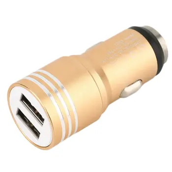 

Universal 2-Ports 2.0A All Aluminum USB Car Charger for Cellphones New