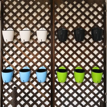 

Lazy water pot wall succulent green plant wall hanging plastic thickened wall potted hydroponic pot