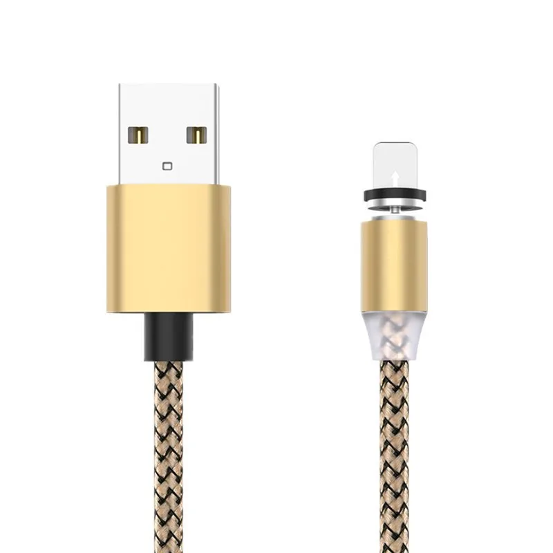 1 м Магнитный кабель mi cro usb type C для быстрой зарядки type-C Магнитный зарядный провод для Xiaomi mi 8 9 SE Red mi Note 4 4X5 6 7 8 Pro 8T - Цвет: Gold