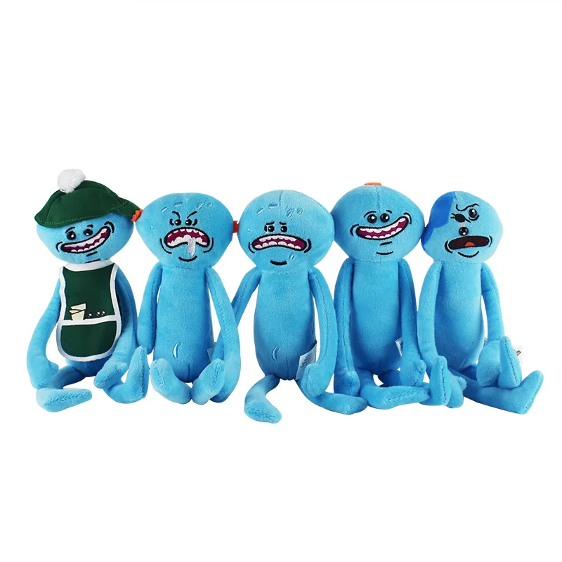 26-30 см Рик и Морти плюшевые Q Mr. Meeseeks плюшевые куклы игрушки Meeseeks Peluche Мягкие игрушки в ассортименте для украшения дома подарок