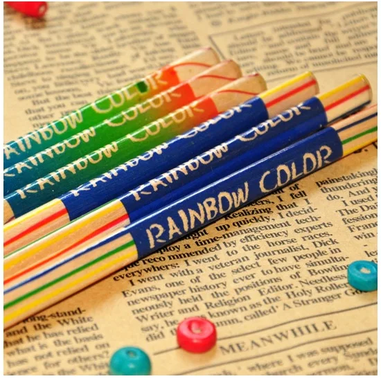 12 matite colorate arcobaleno, 4 colori in 1 pastelli colorati per bambini,  matite colorate per adulti o bambini, disegno artistico, colorare e schizzi  : : Cancelleria e prodotti per ufficio