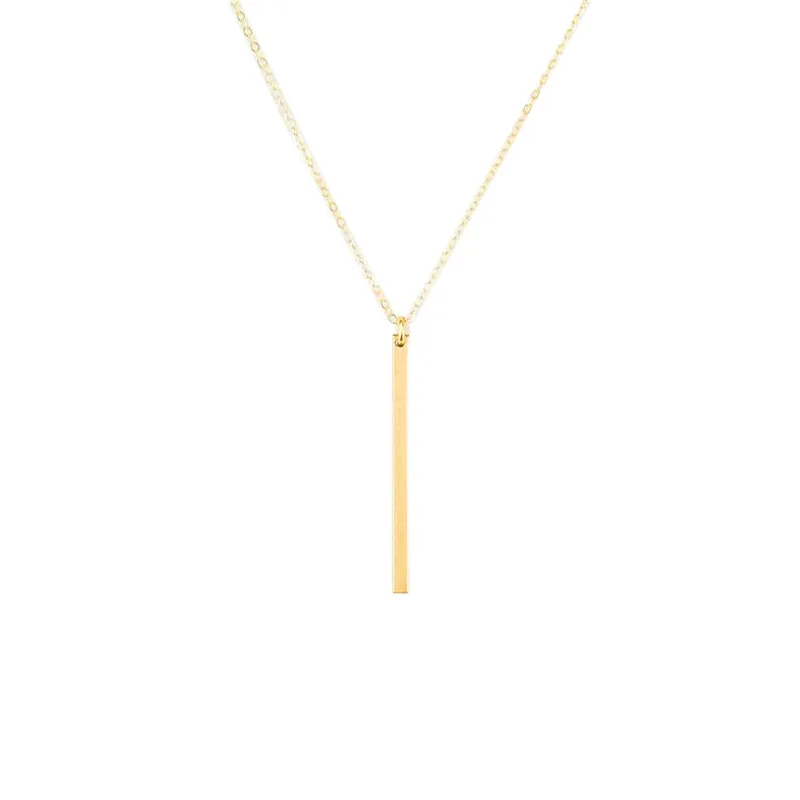 

S925 Fine Silver Chain Clavicle Necklace Europe And America-Style Geometry Rectangular Pendant Necklace Women's Clavicle Accesso