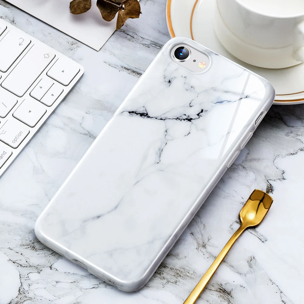 ESR Phone Case For iPhone SE 2020 X XS XR Max 11 Pro 8 7 Marble Pattern Case for iPhone SE 2020 Back Cover TPU Silicone Case