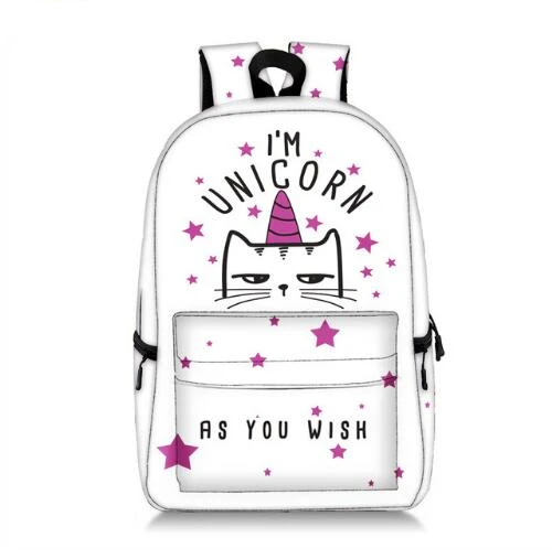 Студенческий рюкзак I am Unicorn с мультяшной пандой детские школьные сумки для