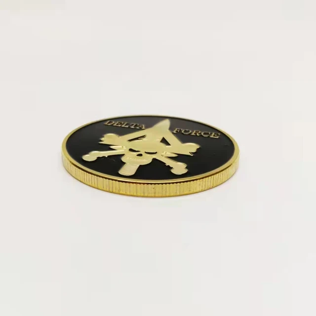 【実物】米デルタフォース（戦闘適応グループ）チャレンジコイン 実物】米デルタフォース（戦闘適応グループ）チャレンジコイン